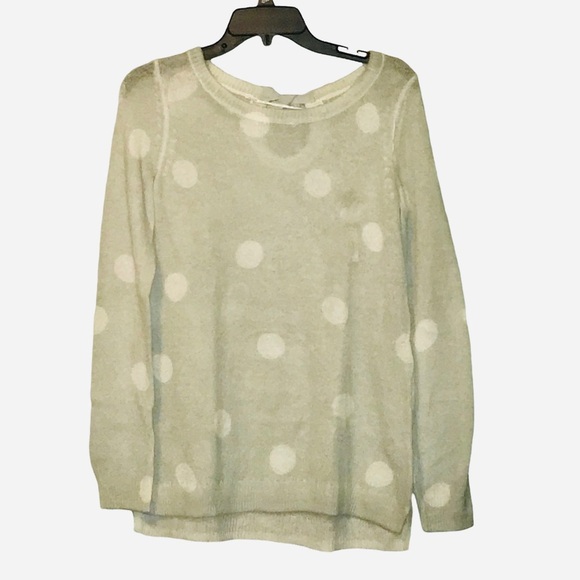 Lauren Conrad Circle Print Scoopneck Knit Ethereal Sweater (Antique Romance) - Picture 1 of 6